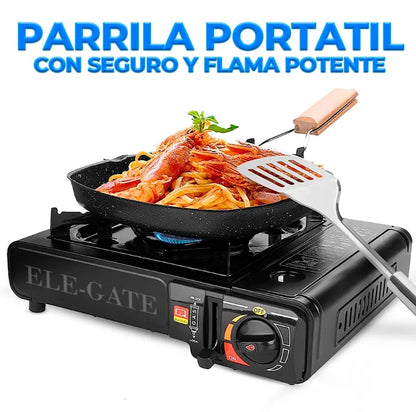 Estufa de camping de butano portátil